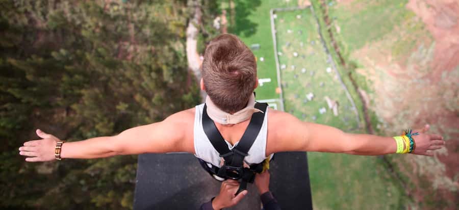 Cusco: Bungee Jump and Slingshot Combo Adventure - The slingshot reaches 120 meters in three seconds