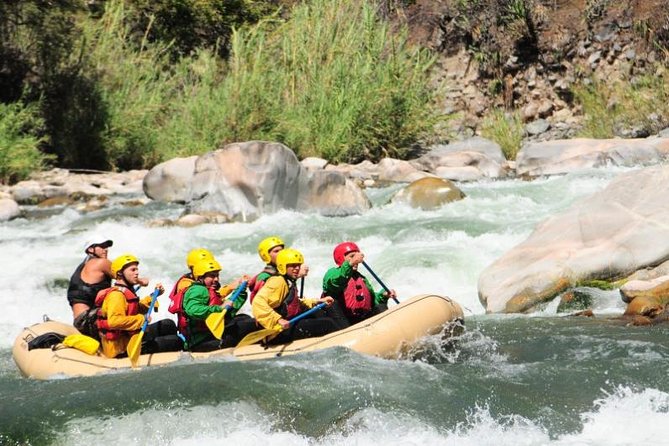 Cusco Rafting and Zipline Adventure - Camp lunch, hot water, and the practical end of the river run