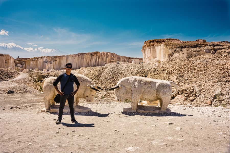 Excursion + Sillar and Culebrillas Route in Arequipa - The first views toward the volcanoes and Chilina Valley