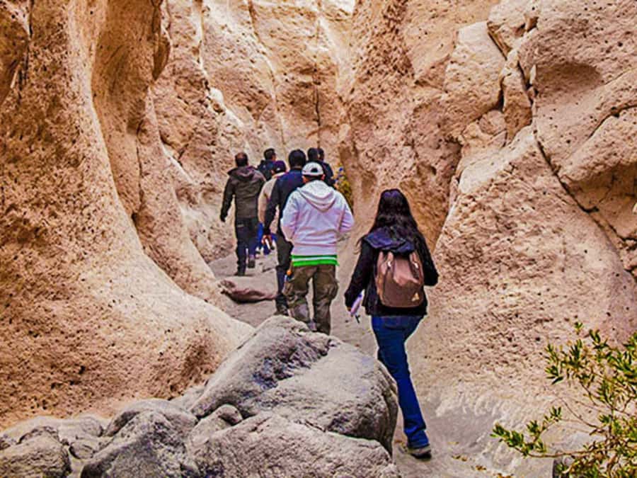 Excursion + Sillar and Culebrillas Route in Arequipa - Reaching Añashuayco after about 45 minutes