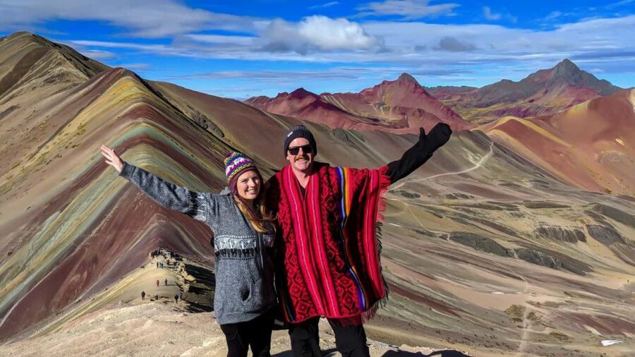 Excursion to Rainbow Mountain in ATV. - The 30-minute approach to Rainbow Mountain