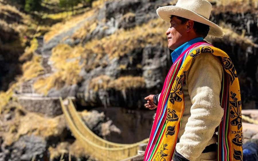 Four Lagoons and Q</code>eswachaka bridge tour full day – The four lagoons: four quiet stops in the highlands’ /></p>
<p><p>After breakfast, the tour reaches the circuit of four lagoons. Each stop lasts about 40 minutes, giving you time for a short walk, photographs, and an explanation from the guide. This is not a long hiking route around every lake. Think of it as a series of scenic pauses linked by road travel.</p>
</p>
<h3 id="pomacanchi-lagoon">Pomacanchi Lagoon</h3>
<p><p>Pomacanchi is the first lagoon and the main introduction to the circuit. The guide explains its origin and points out local plants and animals. The shore and open water give you a chance to stretch after the first long section in the van.</p>
</p>
<p><p>The first stop also sets the rhythm for the day. You get out, walk a little, take photos, then continue. If you need time to adjust to the altitude or prefer gentle activity, this format is easier than one demanding hike.</p>
</p>
<h3 id="acopia-lagoon">Acopia Lagoon</h3>
<p><p>At Acopia, the emphasis is on views and photography. The water and surrounding highland scenery offer a different frame from Pomacanchi, and the guide continues the story of the area.</p>
</p>
<p><p>Keep your expectations measured. These are peaceful natural stops rather than highly developed attractions with lots of facilities. Their appeal comes from open space, quiet air, and the contrast with Cusco. The day gives you a look at rural Peru that a city tour cannot provide.</p>
</p>
<div class="twil" style="margin: 20px 0; padding: 15px 0;"><p>A few more Cusco departures worth comparing</p><ul style="margin: 10px 0; padding-left: 0; list-style: none;"><li style="margin: 0 0 12px 0; padding: 0 0 12px 0; border-bottom: 1px solid #EFE0E2; line-height: 1.4;"><a href="https://cusco-guide.com/from-cusco-full-day-group-tour-of-machu-picchu/">From Cusco: Full-Day Group Tour of Machu Picchu</a><br><span style="font-size: 0.82em; color: #555;"><span style="color: #FFB629;">★</span> 4.7 &nbsp;&middot;&nbsp; 1,767 reviews</span></li><li style="margin: 0 0 12px 0; padding: 0 0 12px 0; border-bottom: 1px solid #EFE0E2; line-height: 1.4;"><a href="https://cusco-guide.com/machu-picchu-full-day-tour-from-cusco-with-optional-lunch/">Machu Picchu: Full-Day Tour from Cusco with Optional Lunch</a><br><span style="font-size: 0.82em; color: #555;"><span style="color: #FFB629;">★</span> 4.6 &nbsp;&middot;&nbsp; 927 reviews</span></li><li style="margin: 0 0 12px 0; padding: 0 0 12px 0; border-bottom: 1px solid #EFE0E2; line-height: 1.4;"><a href="https://cusco-guide.com/full-day-excursion-to-sacred-valley-pisac-and-ollantaytambo-from-cusco/">Full-Day Excursion to Sacred Valley, Pisac and Ollantaytambo from Cusco</a><br><span style="font-size: 0.82em; color: #555;"><span style="color: #FFB629;">★</span> 4.5 &nbsp;&middot;&nbsp; 174 reviews</span></li><li style="margin: 0; padding: 0; border-bottom: none; line-height: 1.4;"><a href="https://cusco-guide.com/food-and-culture-full-day-tour-in-the-sacred-valley/">Food and Culture Full day Tour in the Sacred Valley</a><br><span style="font-size: 0.82em; color: #555;"><span style="color: #FFB629;">★</span> 5.0 &nbsp;&middot;&nbsp; 144 reviews</span></li></ul></div><h3 id="asnaqocha-lagoon">Asnaqocha Lagoon</h3>
<p><p>Asnaqocha is another photo stop with a guided visit. Birdlife can appear around the lagoons, and the tour information specifically highlights the variety of birds found in the area. Bring binoculars if you already have them, but do not expect a dedicated birdwatching expedition.</p>
</p>
<p><p>This part of the route is best enjoyed slowly. Look across the water, watch for movement near the shore, and listen to the guide rather than rushing straight back to the van. The stops are brief, so a camera or phone should be ready.</p>
</p>
<h3 id="pampamarca-lagoon">Pampamarca Lagoon</h3>
<p><p>Pampamarca completes the four-lagoon circuit. By this stage, you will have seen a broad stretch of Andean countryside and had several chances to watch the changing scenery from the road.</p>
</p>
<p><p>One important point is that the lagoons do not all offer a major activity. Their value is the feeling of space and calm, plus the chance to see flora and fauna in a natural setting. One person felt the lakes and nearby volcano added little compared with the bridge. I think that is a fair warning if you prefer attractions with a strong story at every stop.</p>
</p>
<h2 id="breakfast-and-lunch-make-the-50-price-easier-to-judge">Breakfast and lunch make the $50 price easier to judge</h2>
<p><img width="900" height="562" decoding="async" src=
