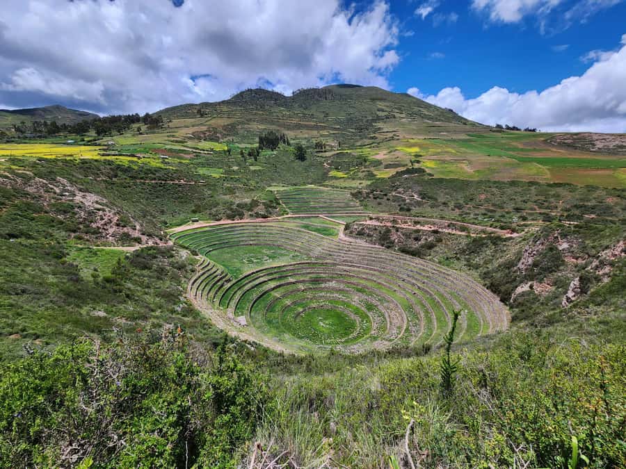From Cusco: Chinchero, Moray, Maras, Ollantaytambo and Pisaq - Moray’s circular terraces are the day’s odd surprise