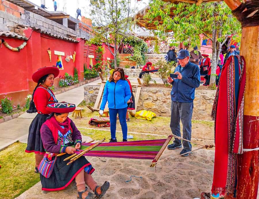 From Cusco: Moray, Maras Salt Mines & Chinchero Weavers Tour - Maras village and the road to the salt mines