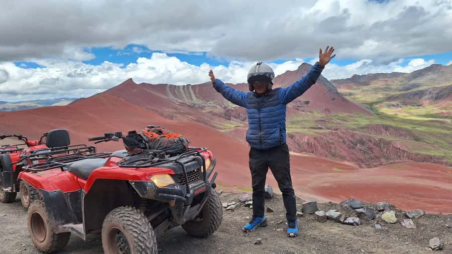 From Cusco: Mountain of colors and red valley on ATVs - Breakfast in Cusipata, then another long ride