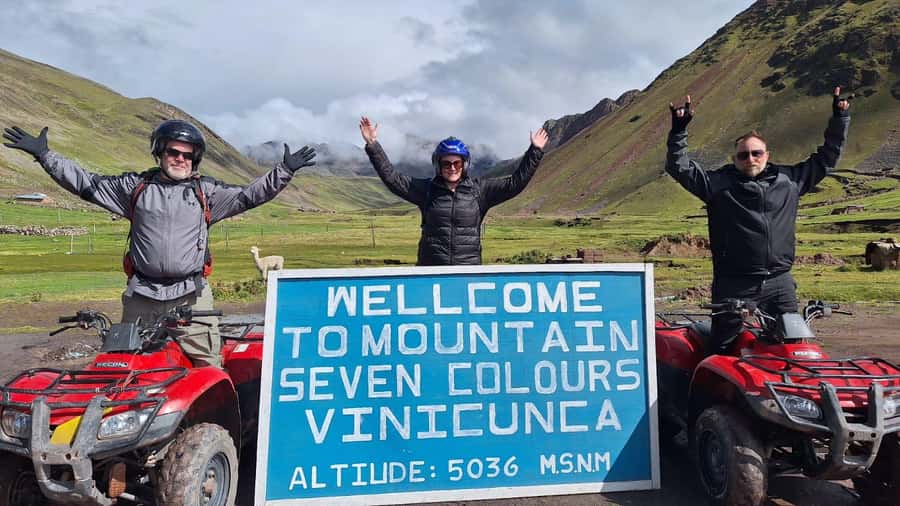 From Cusco: Mountain of colors and red valley on ATVs - The optional motorcycle ride
