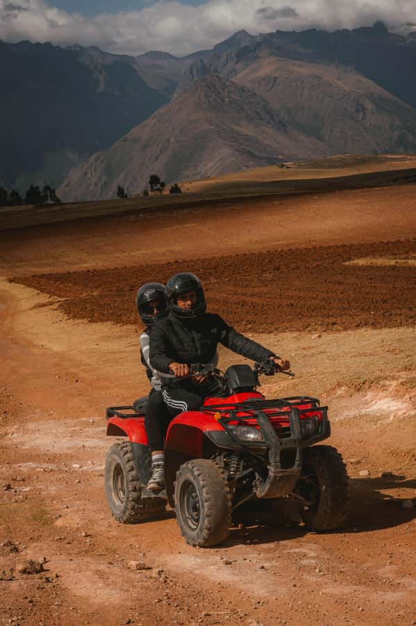 From Cusco: Quad bike tour Moray and Salt Mines - Getting comfortable on the Honda TRX 250