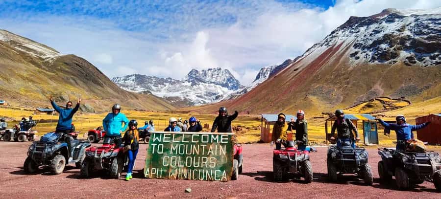 From Cusco: Rainbow Mountain in ATV Quad Bikes + meals - The ATV ride from Pitumarca to Vinicunca