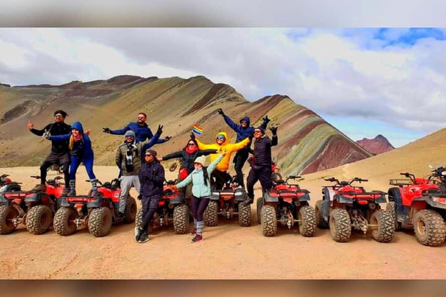From Cusco: Rainbow Mountain in ATV Quad Bikes + meals - Six minutes to the viewpoint, then more if you want it