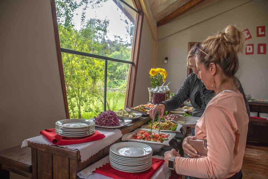From Cusco: Sacred Valley & Maras Salt Mines Tour with Lunch - Buffet lunch in Urubamba