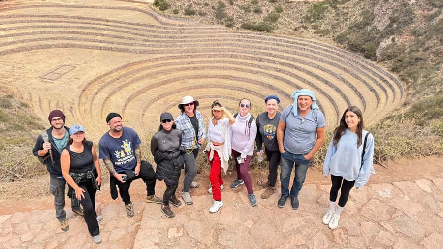 From Cusco: Sacred Valley & Maras Salt Mines with Lunch - Moray’s unusual Inca farming terraces