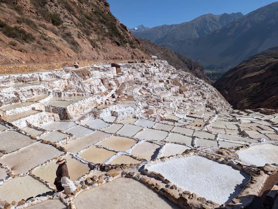 From Ollantaytambo:Moray, Salt Mines, Chinchero end in Cusco - Maras and its 4,000 salt ponds