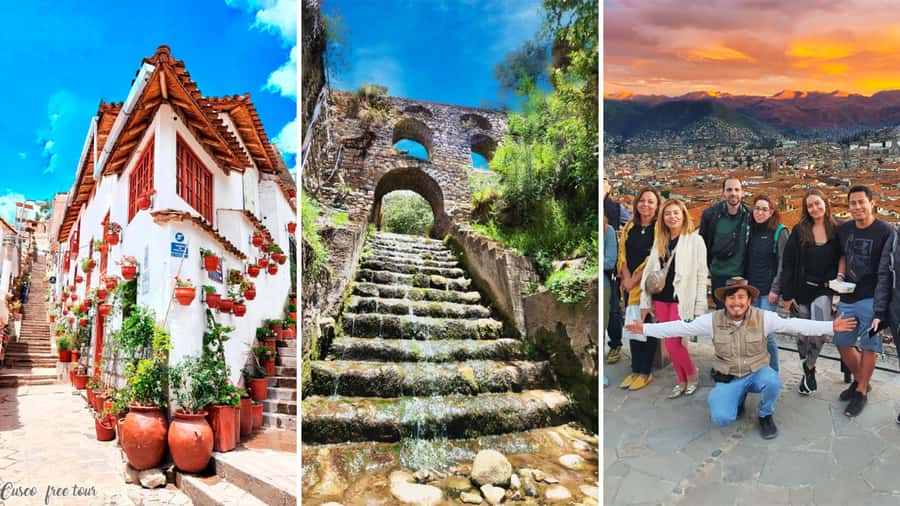 Historic/music Cusco FreeWalkingTour "free drink" Group Tour - Cusco’s famous balcony and angled stones
