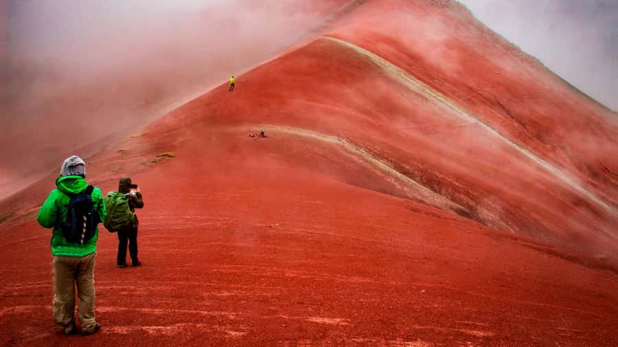 Peru: Rainbow Mountain and Red Valley View Point Tour - The high-altitude trail from Phullawasipata