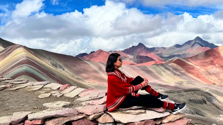 Rainbow Mountain Vinicunca Short Route + Red Valley - Walking among alpacas, llamas, and vicuñas